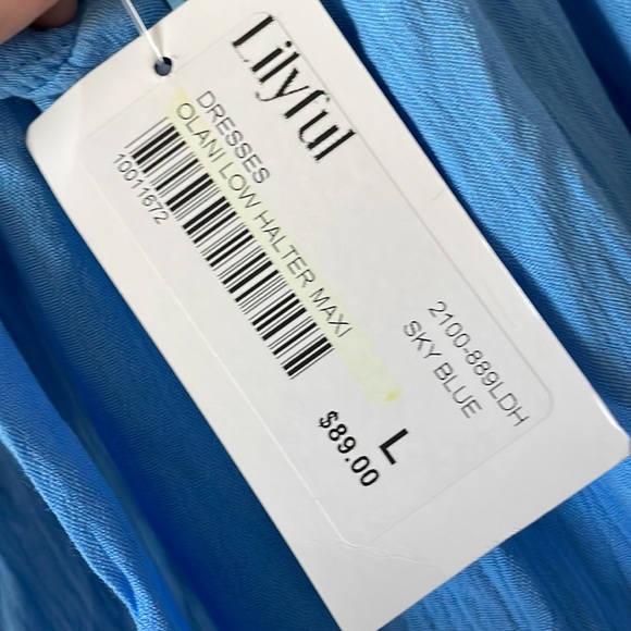 NWT Gorgeous Deep V Wide Leg Jumpsuit - Picture 15 of 15